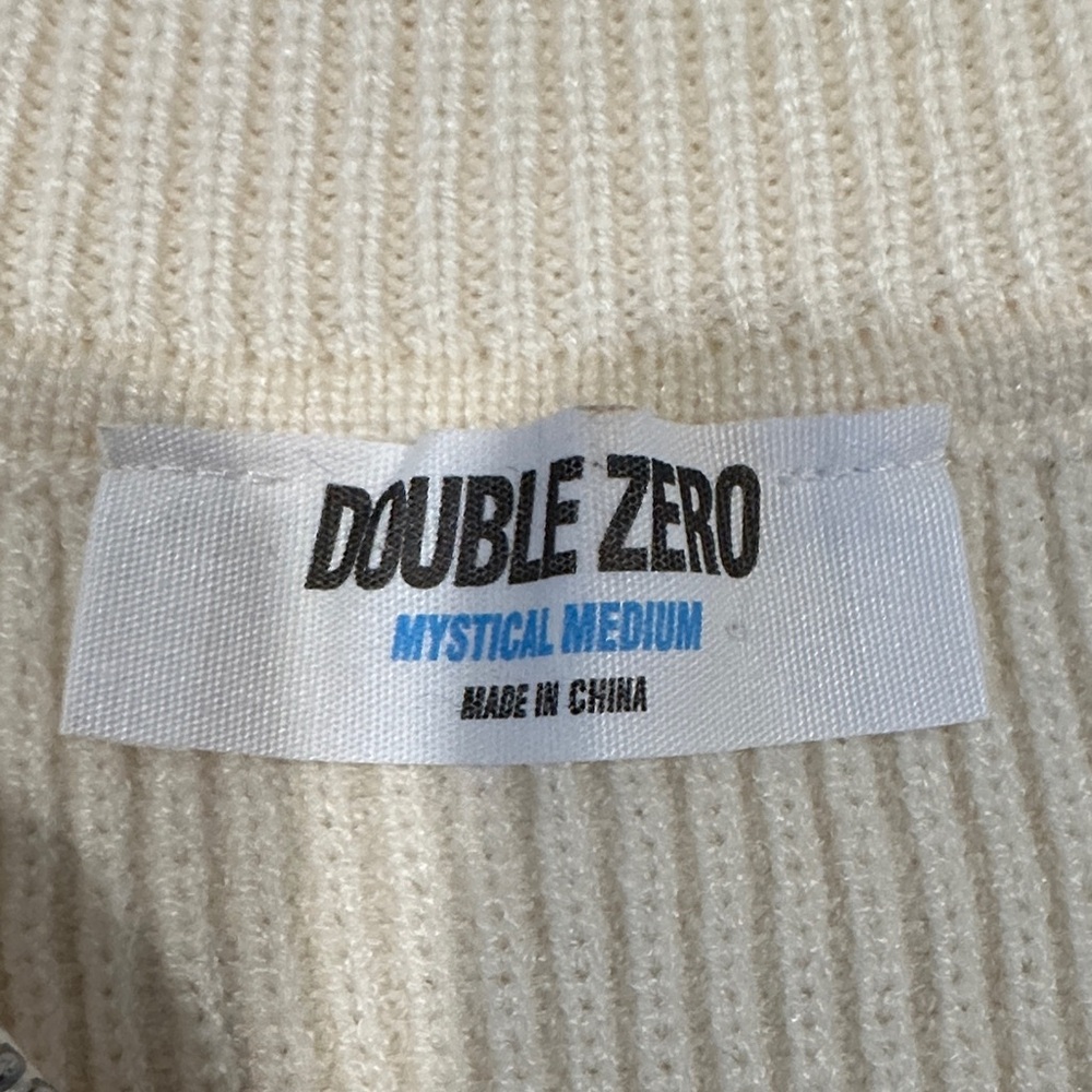 *last chance* Double Zero | Women’s Striped Sleeveless Zip-Up Sweater Vest - Picture 2 of 11